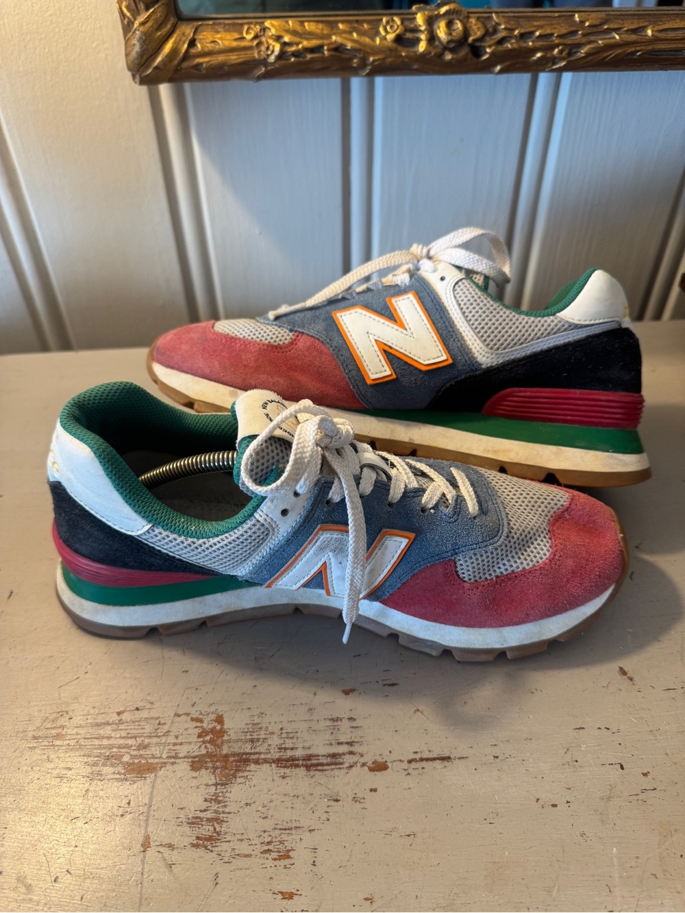 New Balance 574 Rugged Multicolor Sneakers Mens Size 9 read info - Picture 3 of 12
